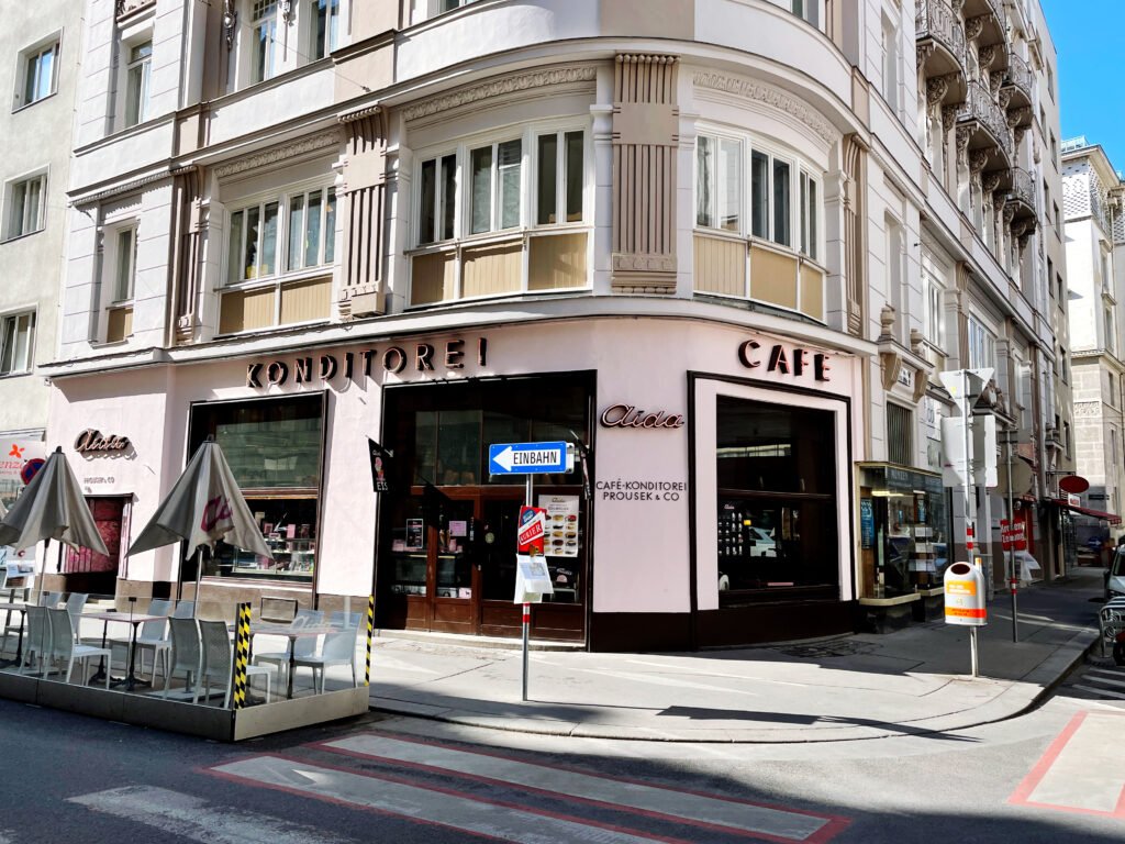 Art Nouveau style café in Vienna Austria