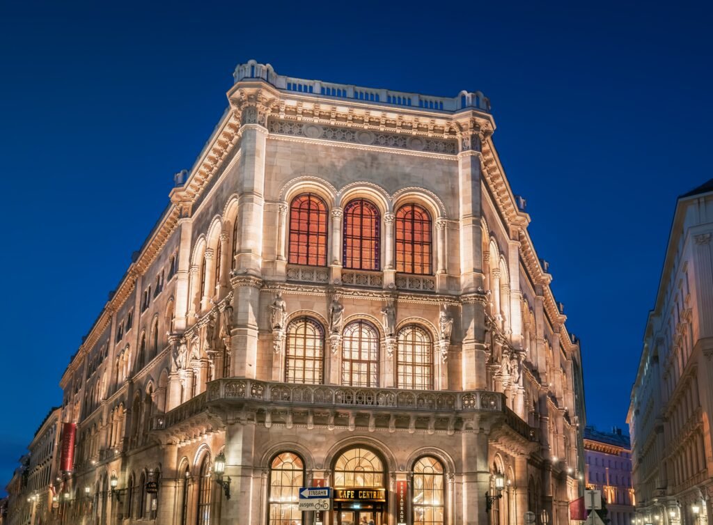 Historic Café Central in Vienna, famous for its literary and intellectual history