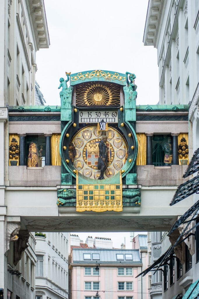 Art Nouveau Anker Clock at Hoher Markt Vienna