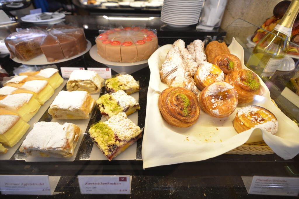 Viennese cake and dessert served at Café Central in Vienna